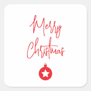 Adesivo Quadrado Feliz Natal Família Ano Novo Mensagem