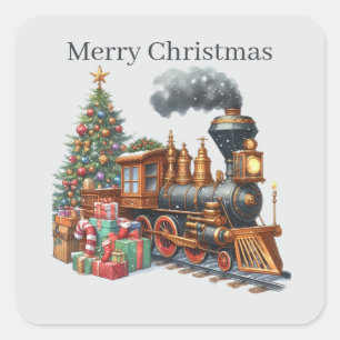 Adesivo Quadrado Feliz Natal Feriado