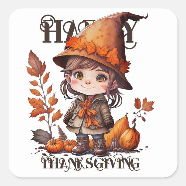 ADESIVO QUADRADO FELIZ OBRIGAÇÃO! (Frente)