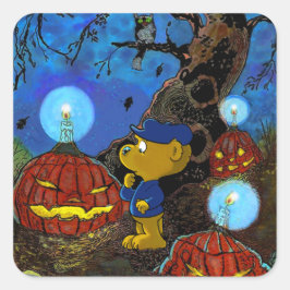 Adesivo Quadrado Ferald e o Rotten Pumpkins | Praça de Halloween