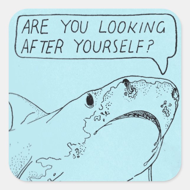 Adesivo Quadrado Fergul Sharky Stickers (Frente)