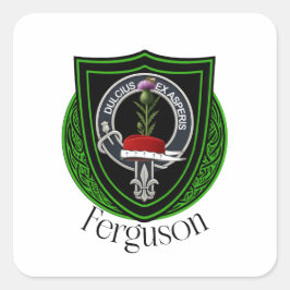 Adesivo Quadrado Ferguson Scottish Clan Crest 
