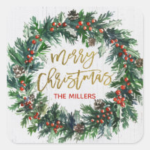 Feriado de Férias de Natal Rustic Dourado