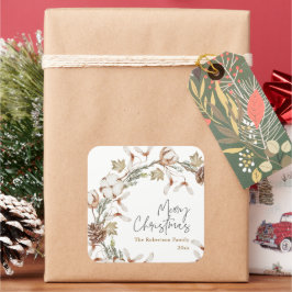 Adesivo Quadrado Feriado de Natal minimalista