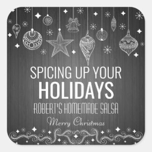 Adesivo Quadrado Feriado de Salsa Homemade Personalizado