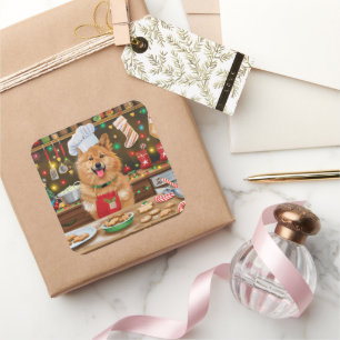 Adesivo Quadrado Feriado Finlandês Spitz Baking: Natal Festivo