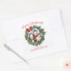 Adesivo Quadrado Feriado Fúcil de Imagem Fora de Molho de Natal Div (Envelope)