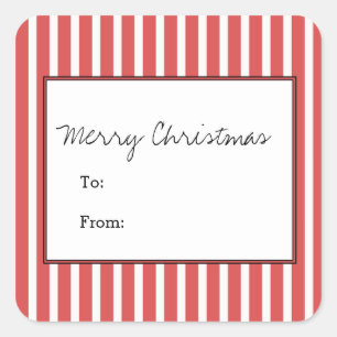 Adesivo Quadrado Feriado Vertical Festivo Vermelho