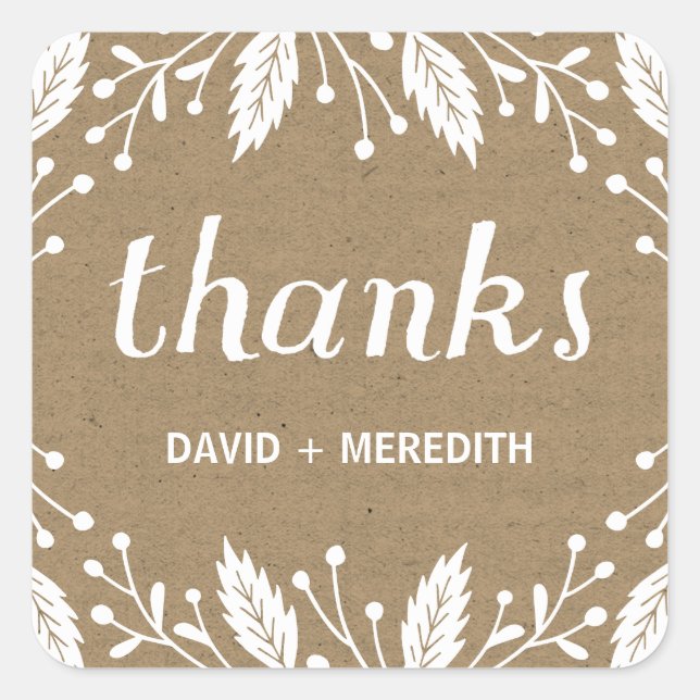 Adesivo Quadrado Feriados Botânicos (Frente)