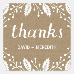 Adesivo Quadrado Feriados Botânicos