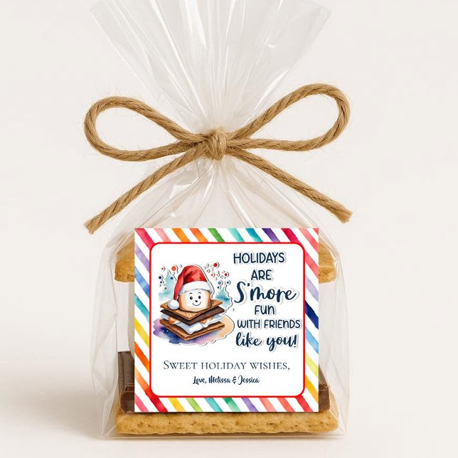 Adesivo Quadrado Feriados São Mais Divertidos Com Amigos Como Você (Criador carregado)