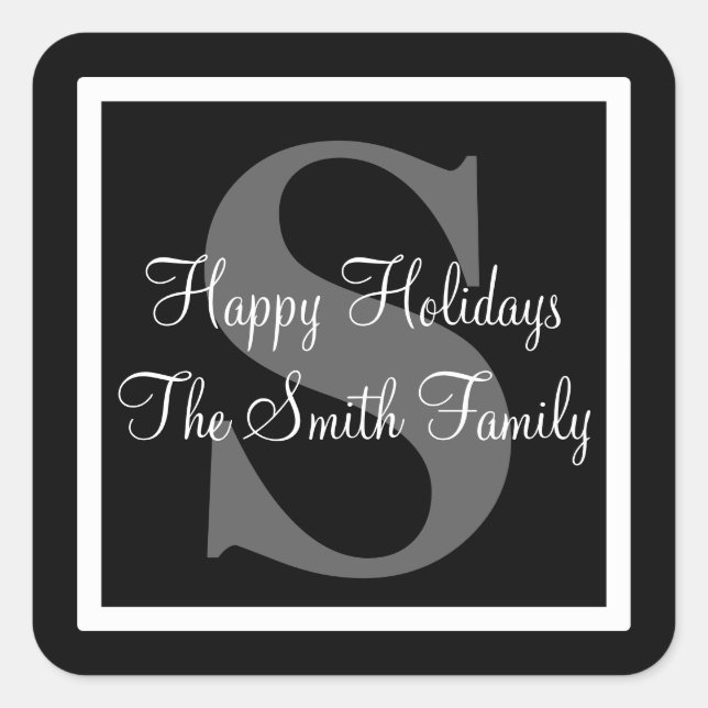 Adesivo Quadrado Férias Felizes (Frente)