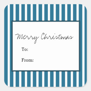 Adesivo Quadrado Férias Festivas Verticais Azuis