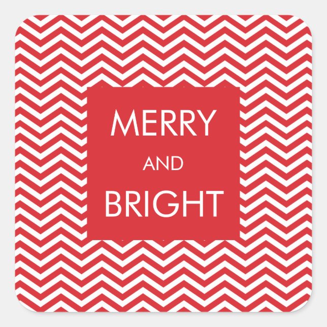 Adesivo Quadrado FERIDAY GIFT WRAPPING : "A moda do pequeno natal 1 (Frente)