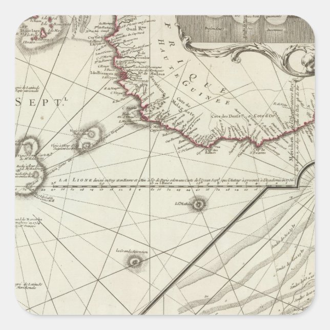 Adesivo Quadrado Fernand de Noronha Island (Frente)