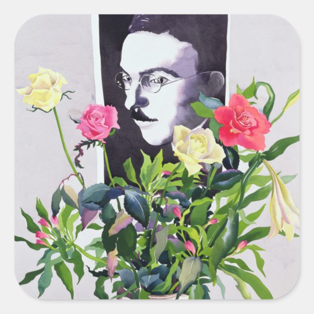 Adesivo Quadrado Fernando Pessoa (Frente)