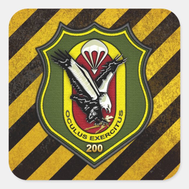 Adesivo Quadrado Fernspählehrkompanie 200 [FSLK200] (Frente)