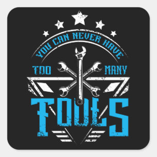 Adesivo Quadrado Ferramenta Mecânica do Carro