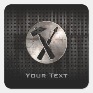 Adesivo Quadrado Ferramentas de carpinteiro resistente