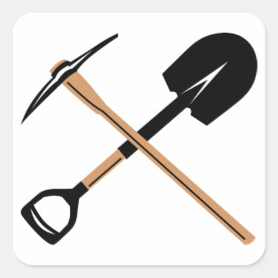 Adesivo Quadrado Ferramentas Mineiros