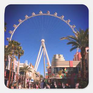 Adesivo Quadrado Ferris Wheel em Alto Cilindro Las Vegas #1 Sticker