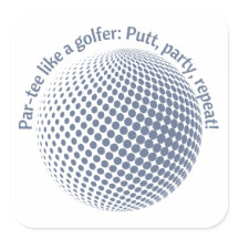 Festa como um golfista