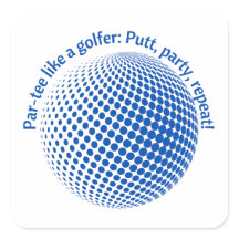 Festa como um golfista