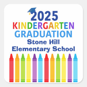 Adesivo Quadrado Festa da Escola Personalizada de Licenciatura 2025