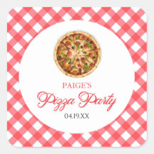 Festa de aniversário do Partido da Pizza Vermelha 