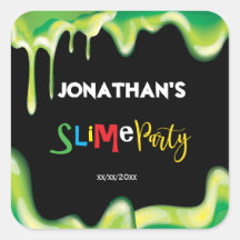 Festa de aniversário verde de limos