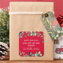 Festa de Natal com Flores Personalizadas 