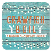 Festa de noivado de Chá de Casais de lagosta