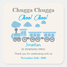 Festa de segundo aniversário do comboio azul para 