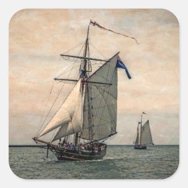 Adesivo Quadrado Festival dos Navios de Altura (Frente)