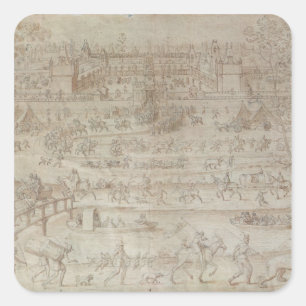 Adesivo Quadrado Festival no Chateau d'Anet