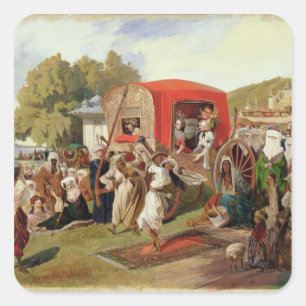 Adesivo Quadrado Fete exterior em Turquia, c.1830-60