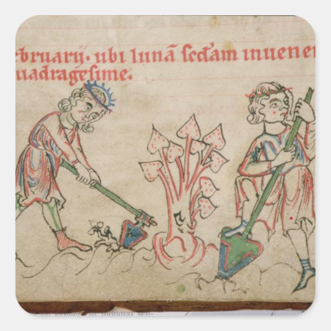 Adesivo Quadrado Fevereiro: refúgio (Frente)