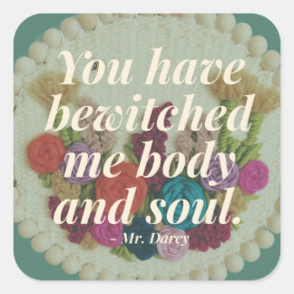 Adesivo Quadrado Fez-me ouvir orgulho e preconceito.