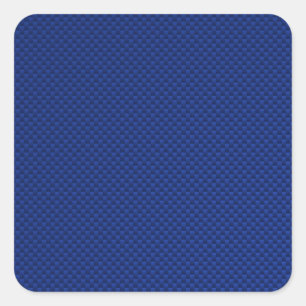 Adesivo Quadrado Fibra azul do carbono do acento como o fundo do
