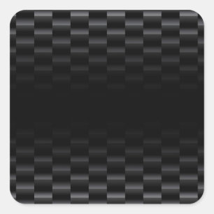 Adesivo Quadrado Fibra do carbono Textured