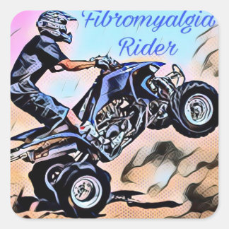 Adesivo Quadrado Fibromialgia Rider Stickers