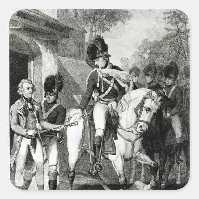 Adesivo Quadrado Field Marshall Earl Harcourt (Frente)