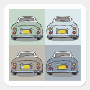 Adesivo Quadrado Figarations Figaro Estações da Garagem Álbum de Re