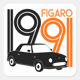 Adesivo Quadrado Figaro Stickers
