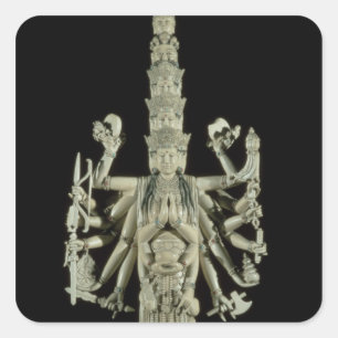 Adesivo Quadrado Figura da deusa Hindu Kali