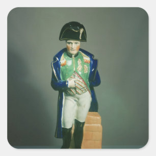 Adesivo Quadrado Figura de Staffordshire de Napoleon Bonaparte