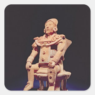 Adesivo Quadrado Figura de um guerreiro no regalia completo