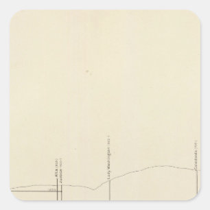 Adesivo Quadrado Filão vertical longitudinal da projeção III