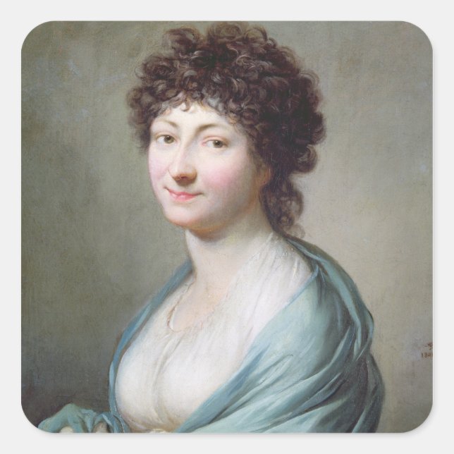 Adesivo Quadrado Filha: Retrato de Caroline Susanne Graff (Frente)
