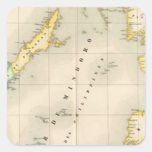 Adesivo Quadrado Filipinas Oceania nenhuns 6